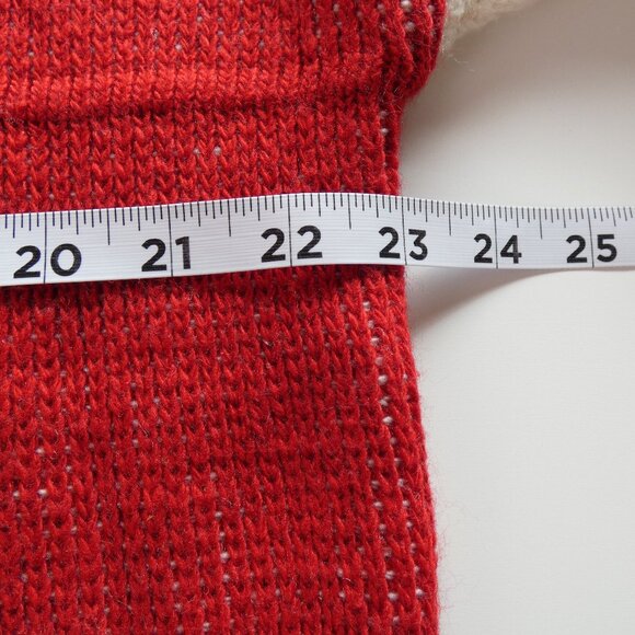 Spirit Jersey Sweater Unisex Adult M Oversized New York Red Knit Heavy Weight - Picture 11 of 12